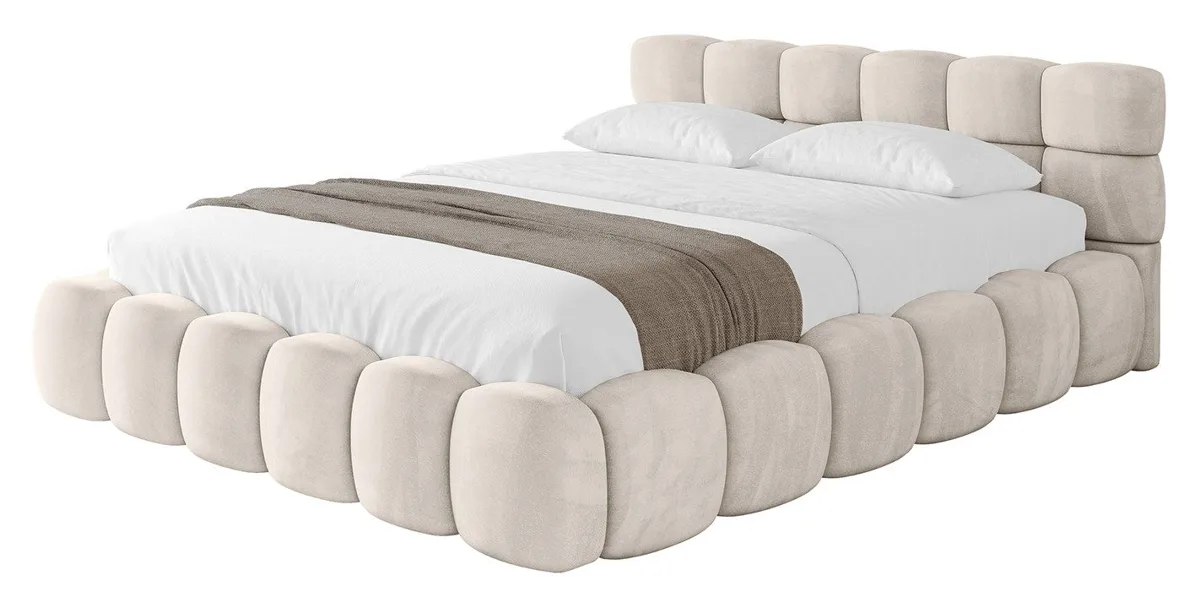 ALTDECOR Polsterbett LEYA-v1, Beige 2