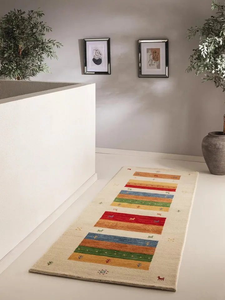 benuta Wollteppich Jamal, Multicolor/Beige