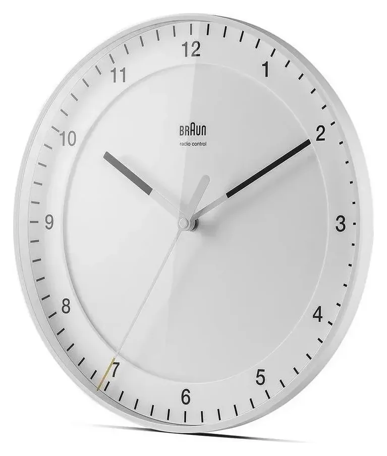 Braun Wanduhr BC17W-DCF Klassik Funkwanduhr 3
