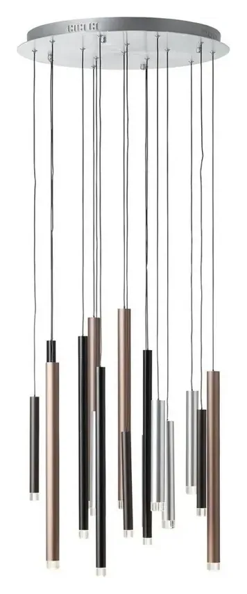 Brilliant Pendelleuchte Cembalo, braun/Kaffee