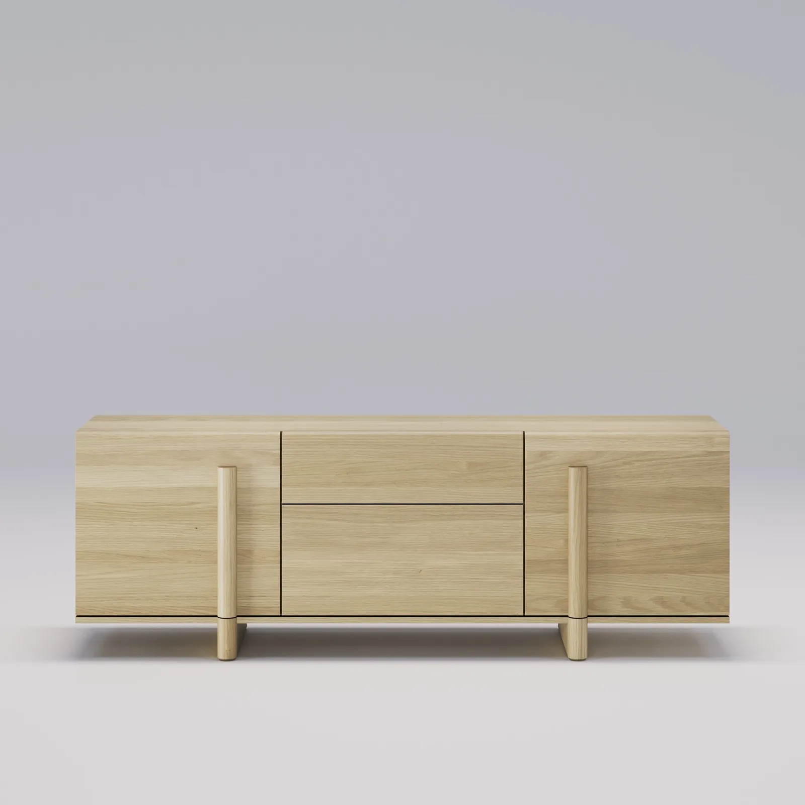 Sideboard Brutalist aus Eiche