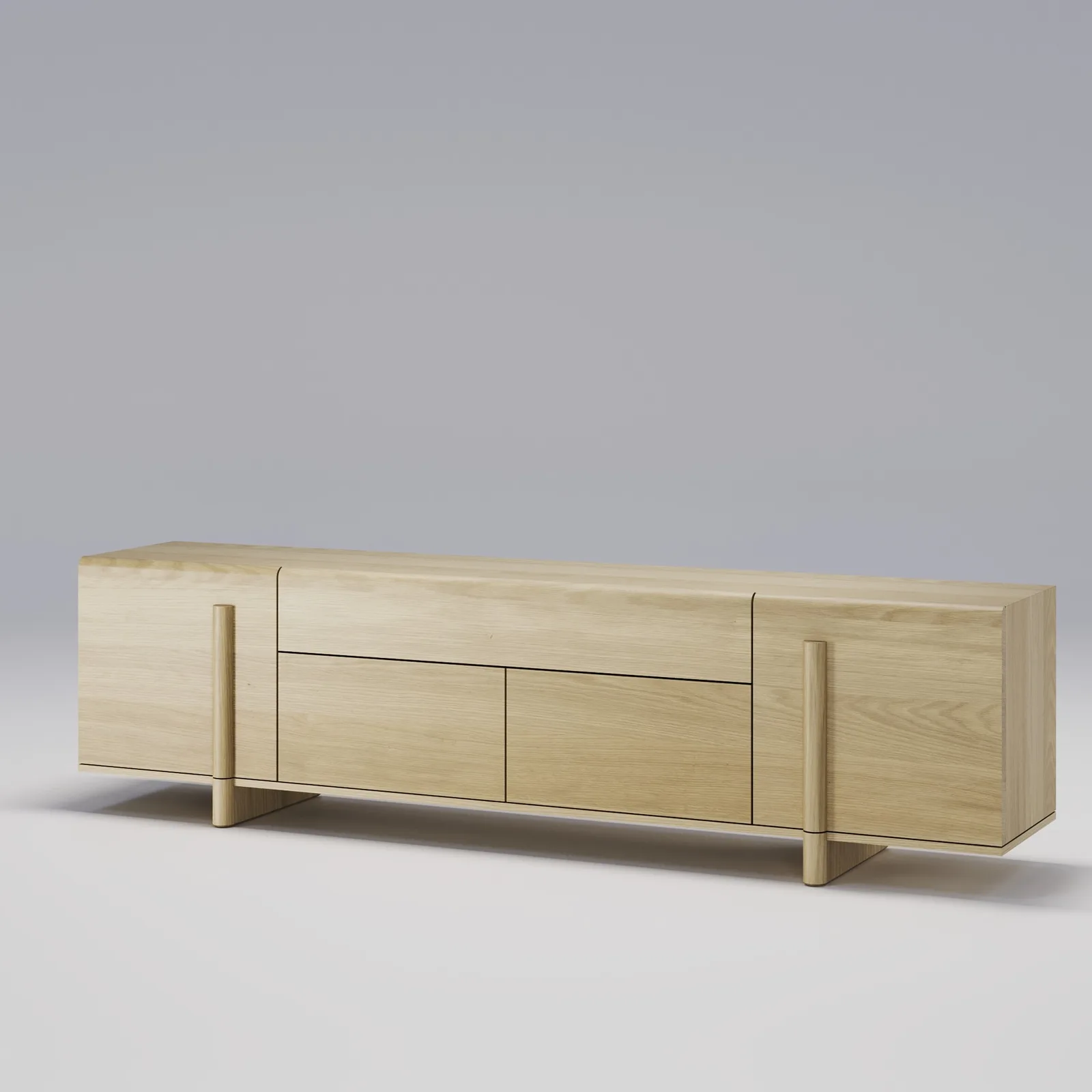 Sideboard Brutalist aus Eiche 2