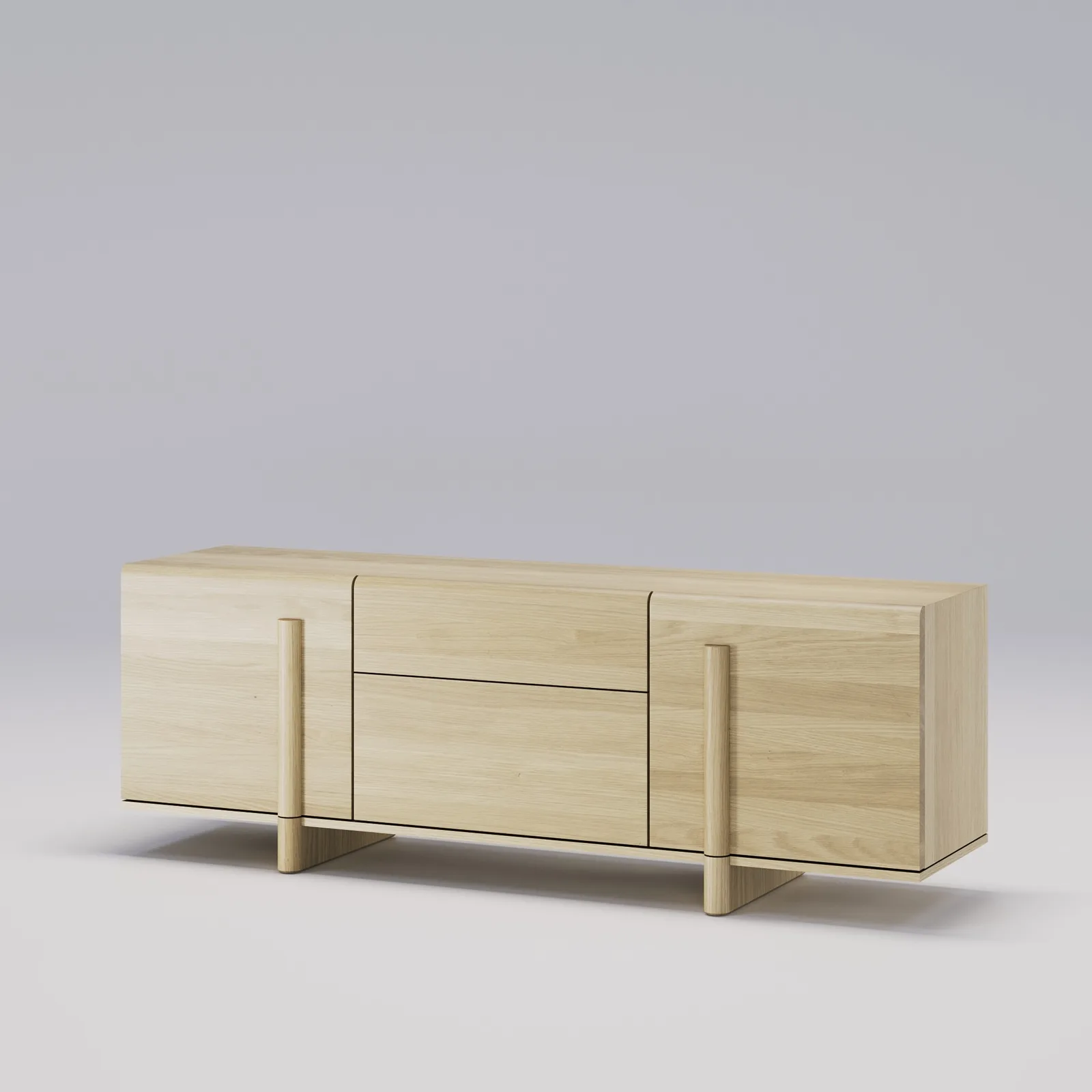 Sideboard Brutalist aus Eiche 3