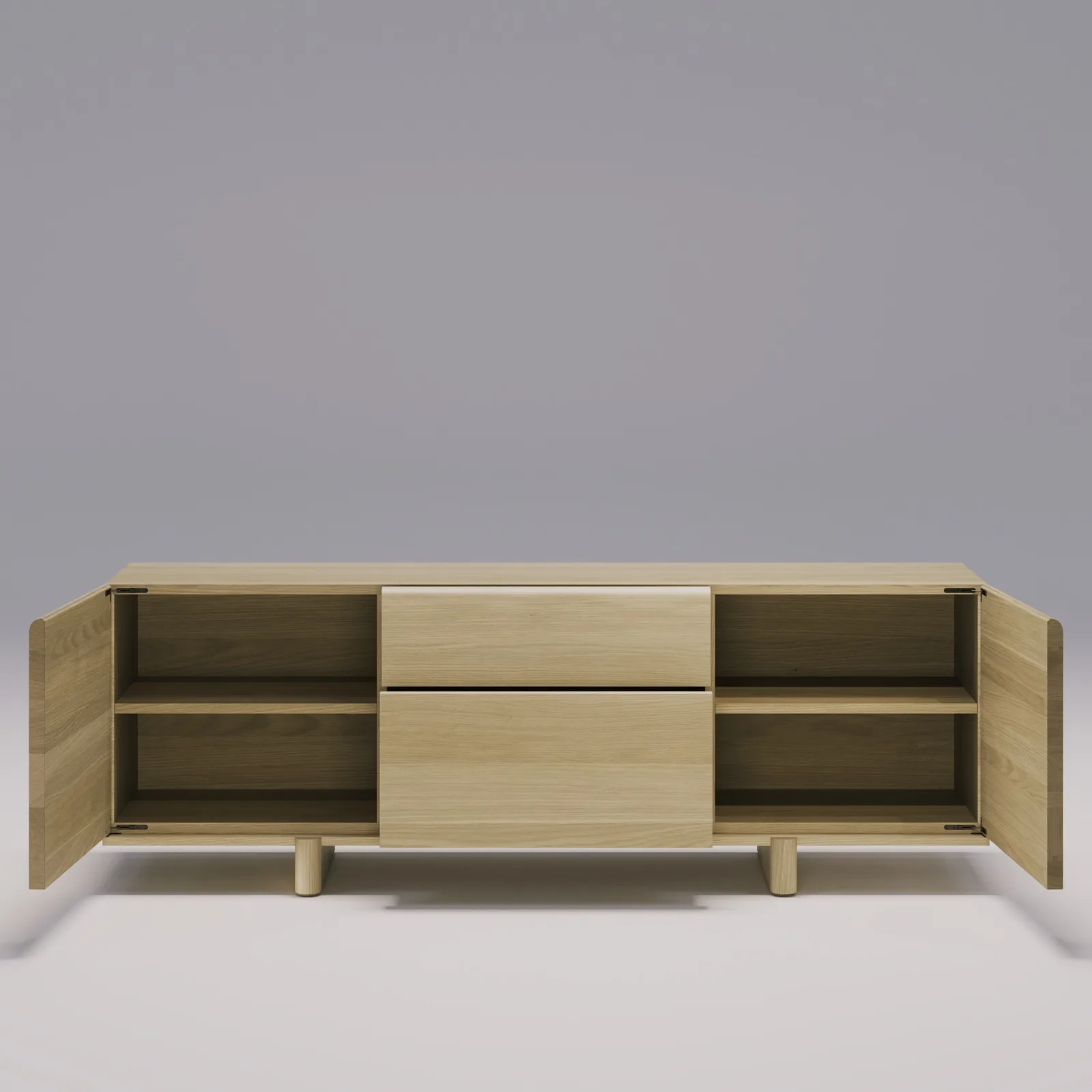 Sideboard Brutalist aus Eiche 4