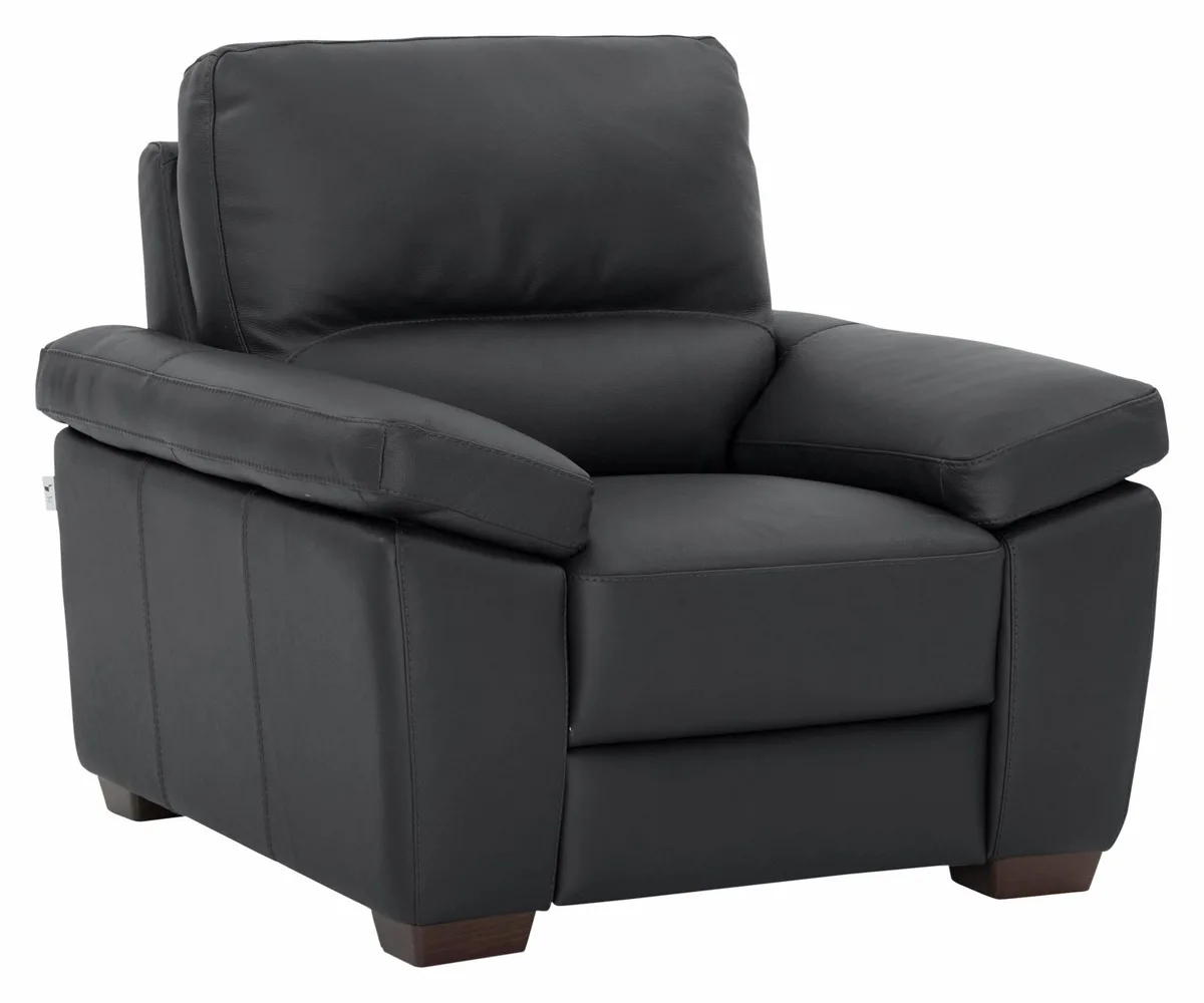 CALIA ITALIA Sessel Gaia, Leder schwarz 2
