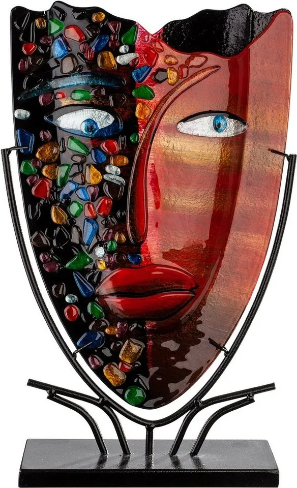 Casablanca by Gilde Dekovase Face, Glas rot-schwarz