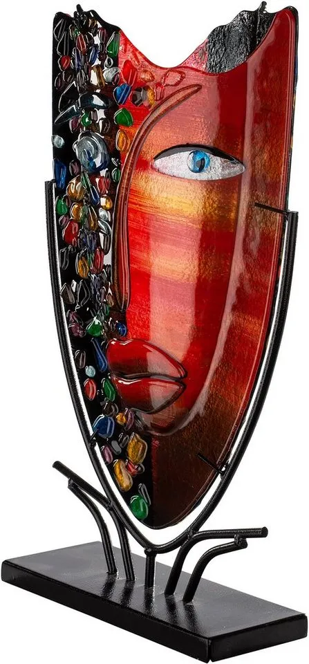 Casablanca by Gilde Dekovase Face, Glas rot-schwarz 2