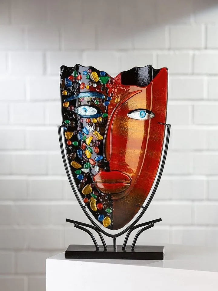 Casablanca by Gilde Dekovase Face, Glas rot-schwarz 3