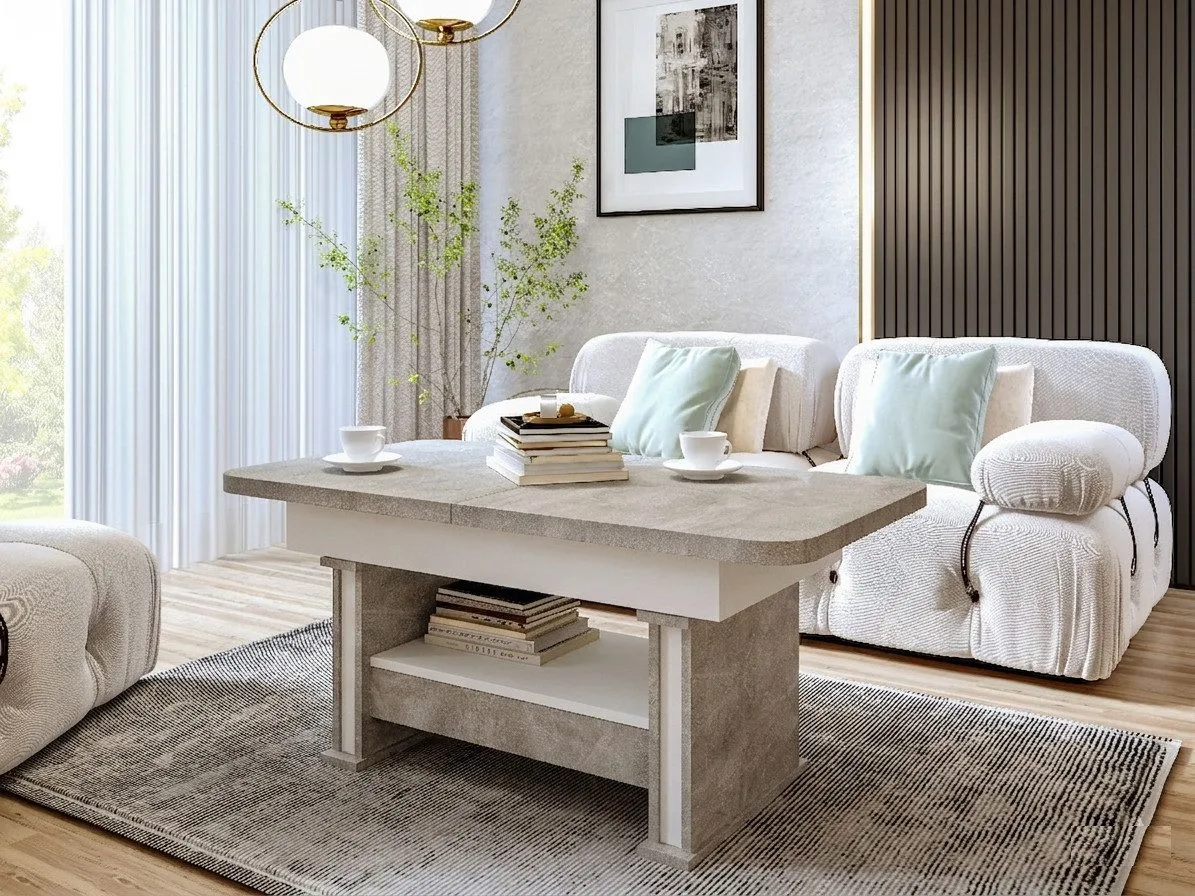 designimpex Couchtisch DA-555, höhenverstellbar 2