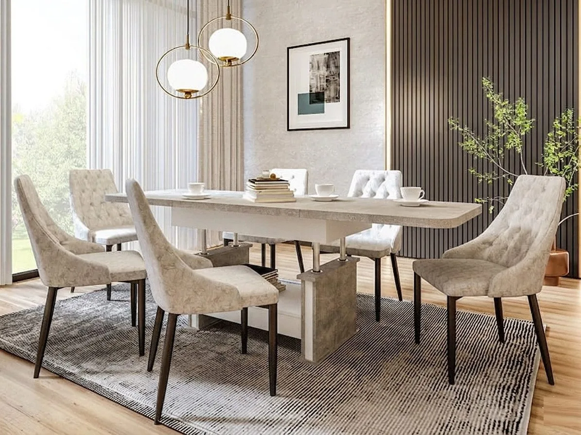 designimpex Couchtisch DA-555, höhenverstellbar 3