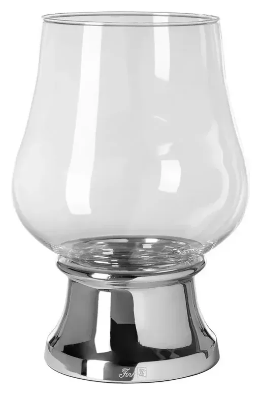 Fink Windlicht Palina, silberfarben, Edelstahl/Glas