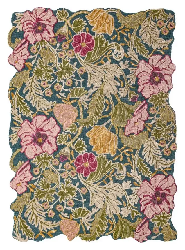 FLAIR RUGS Wollteppich Daphne Floral, bunt 2