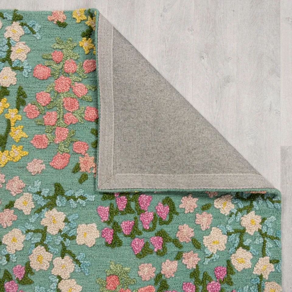 FLAIR RUGS Wollteppich Emilia Floral, bunt 3