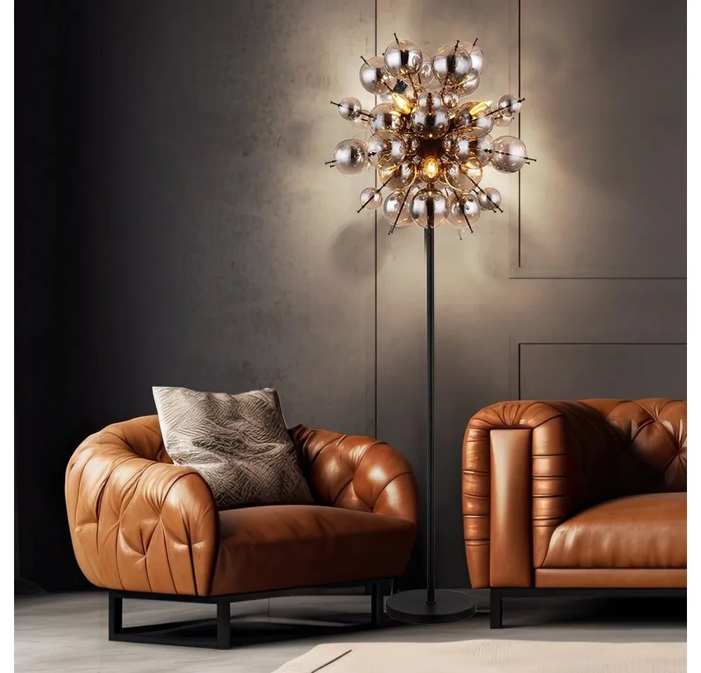 GLOBO LIGHTING Stehleuchte 130395 Rauchglas schwarz