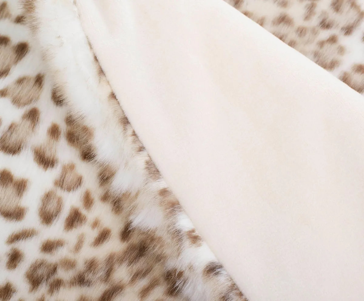Gözze Wohndecke Leopard, Weiß, Kunstfell 2