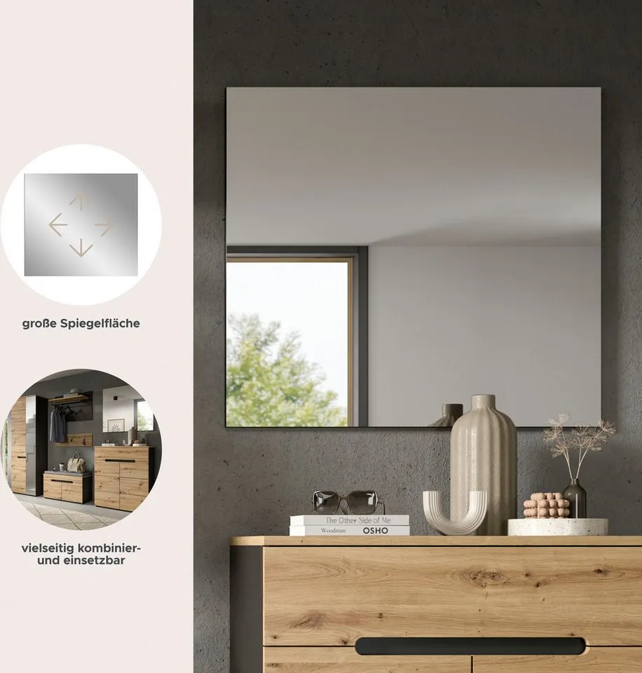 home affaire Garderobenspiegel REHAT, Basaltgrau 3
