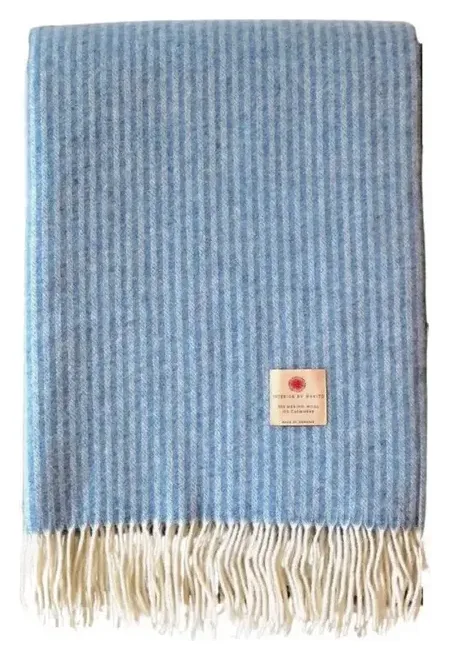 Interior by Hakito Tagesdecke Kaschmir Merino, Himmelblau