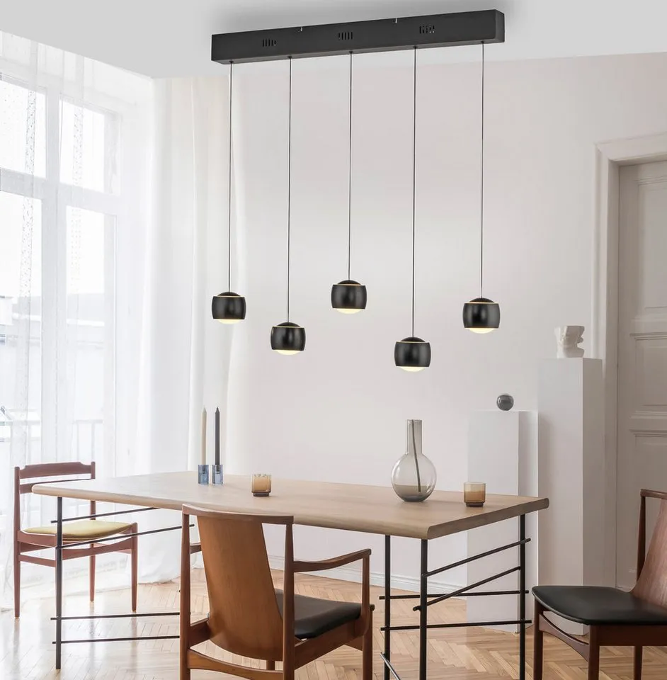 JUST LIGHT Pendelleuchte BALLINI, schwarz 2