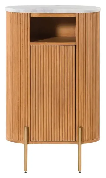 Massivmoebel24 Badschrank BARCELONA, Mango natur lackiert