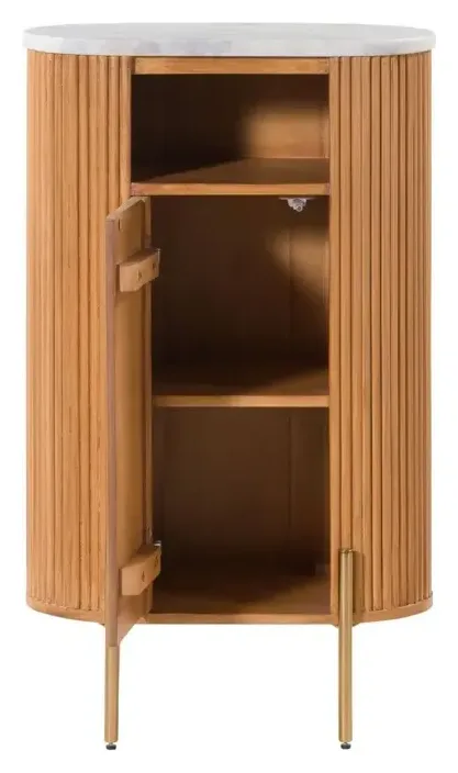 Massivmoebel24 Badschrank BARCELONA, Mango natur lackiert 2