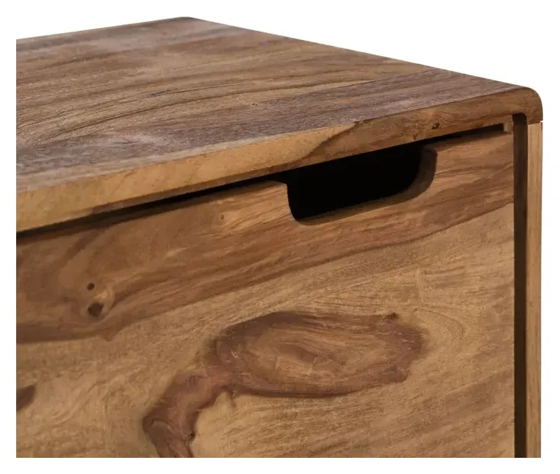 Massivmoebel24 Badschrank MALMÖ 2, Sheesham natur 2