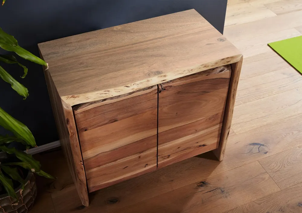 Massivmoebel24 Badschrank PURE ACACIA, Akazie natur 2