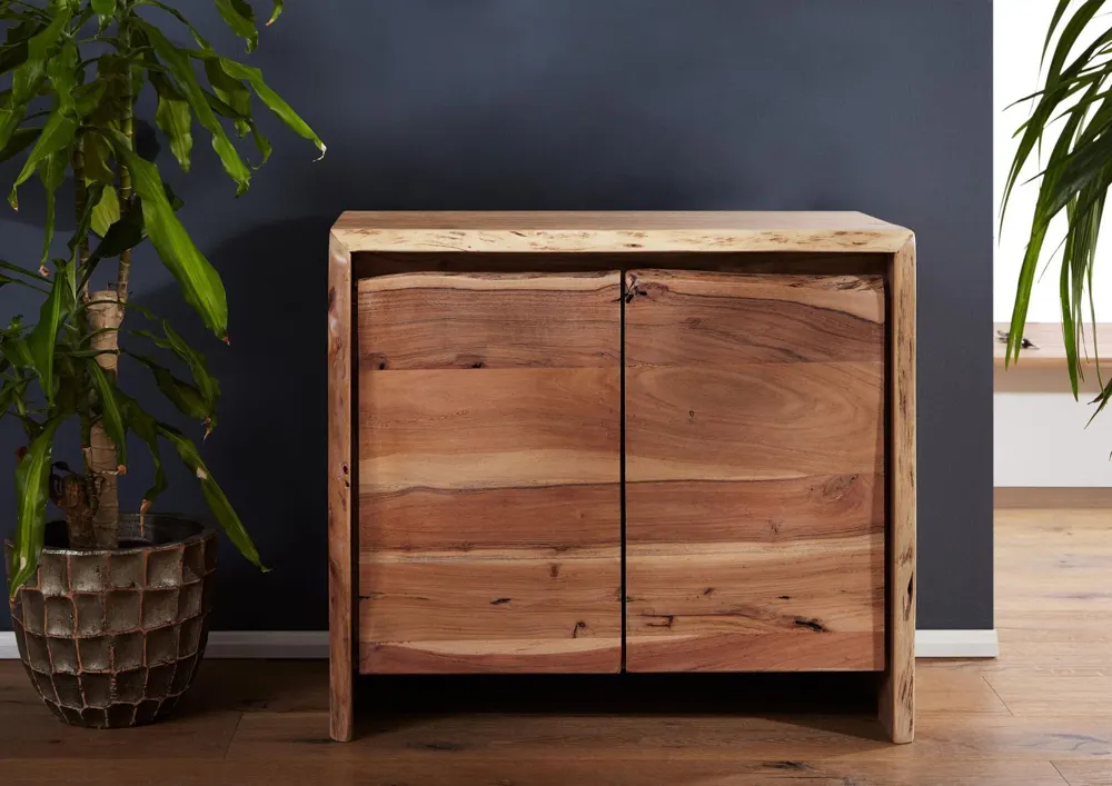 Massivmoebel24 Badschrank PURE ACACIA, Akazie natur 3