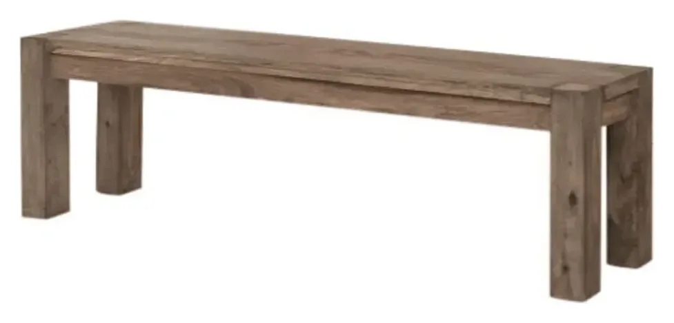 Massivmoebel24 Bank NATURE GREY, Sheesham grau geölt 3