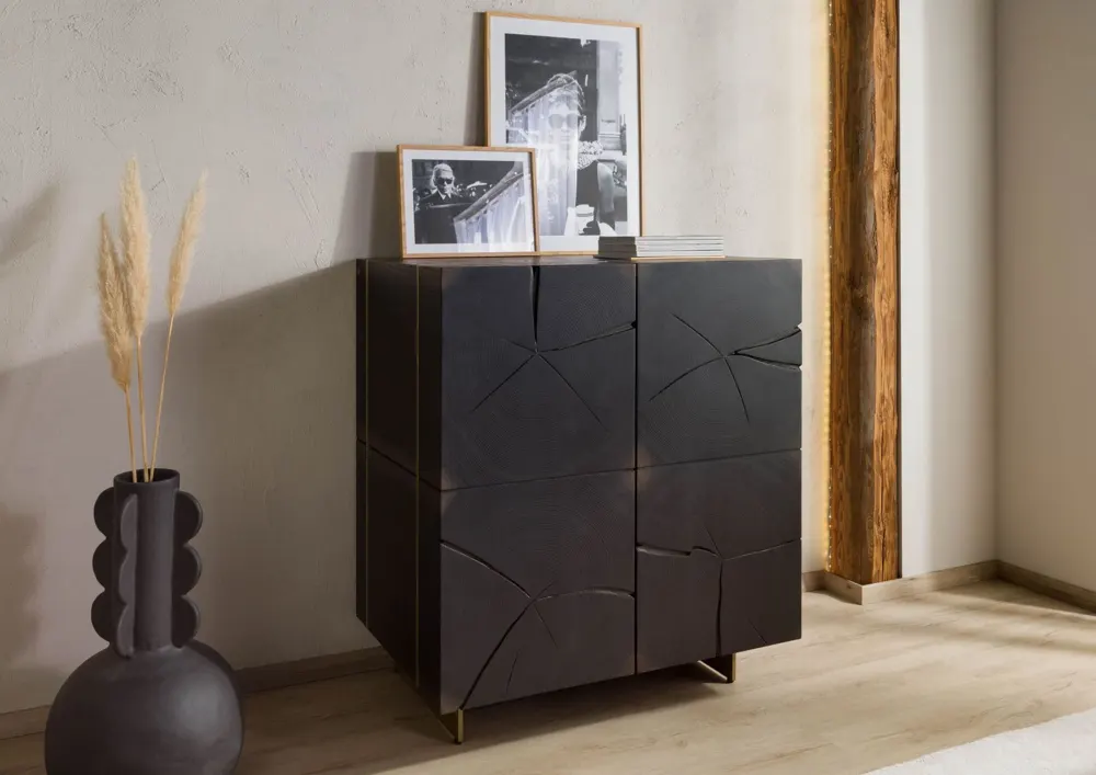 Massivmoebel24 Barschrank BEAMS, Eiche dunkelbraun lackiert 3