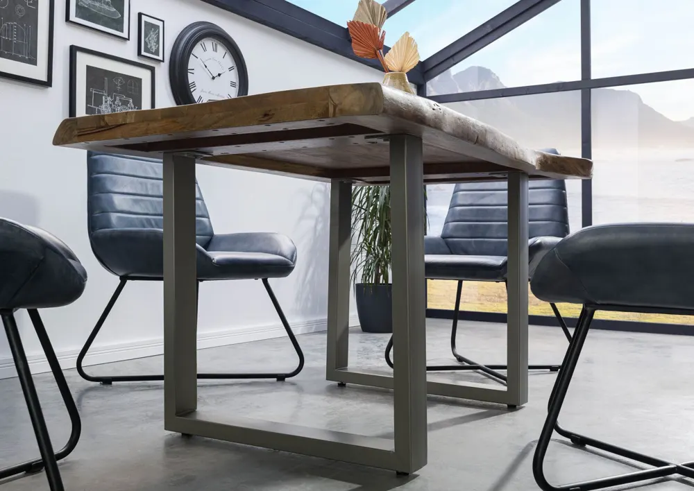Massivmoebel24 Baumtisch FREEFORM 5, Mango natur lackiert 3