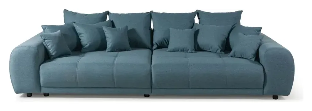 Massivmoebel24 Bigsofa MIRELLA, Webstoff blau