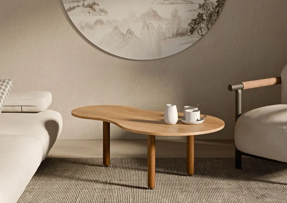 Massivmoebel24 Couchtisch KYOTO, Mango braun geölt