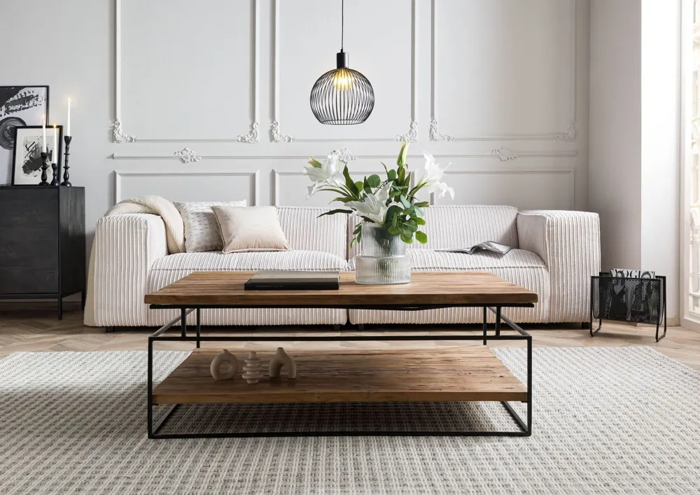 Massivmoebel24 Couchtisch LOUNGE COLLECTION #21, Teak natur 3