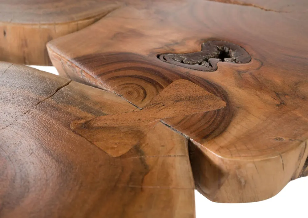 Massivmoebel24 Couchtisch LOUNGE COLLECTION, Akazie natur 2