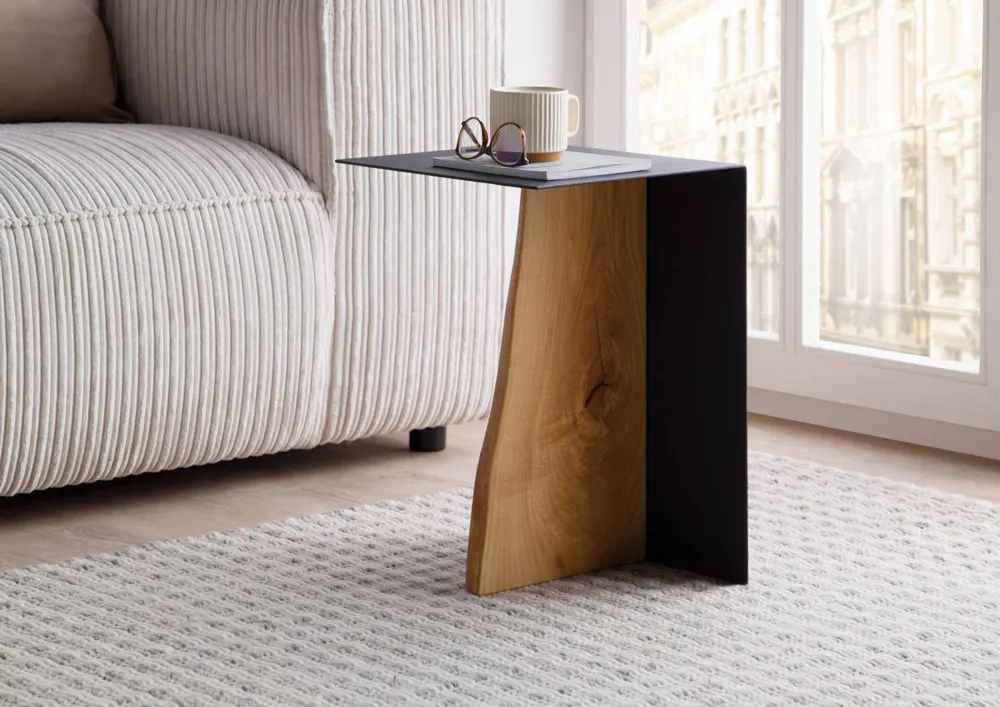 Massivmoebel24 Couchtisch LOUNGE COLLECTION, Eiche natur