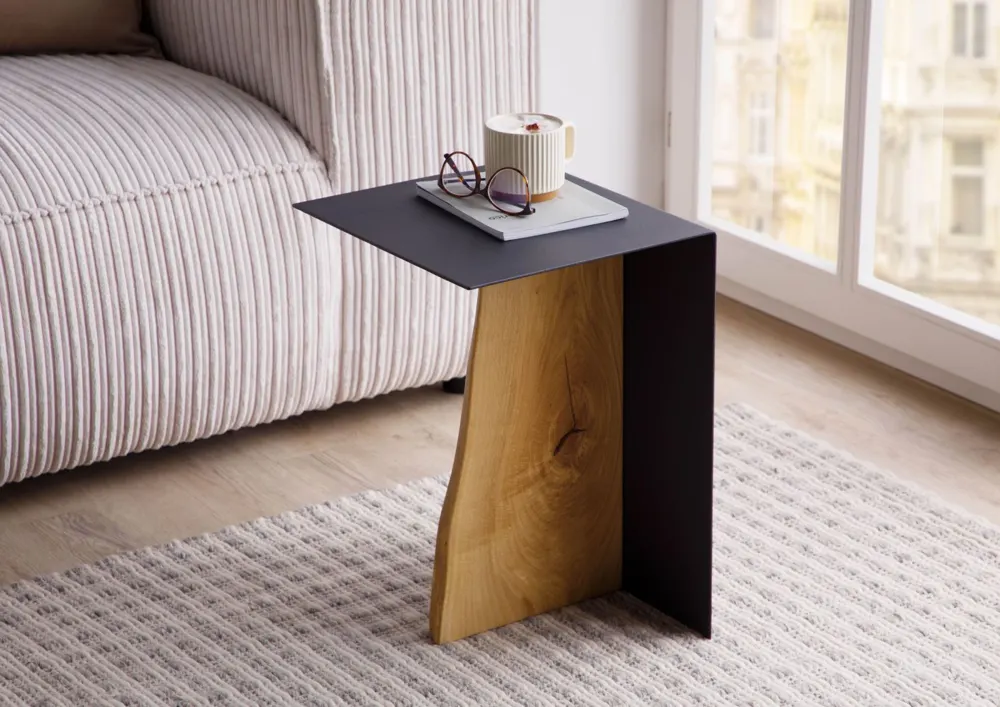 Massivmoebel24 Couchtisch LOUNGE COLLECTION, Eiche natur 2