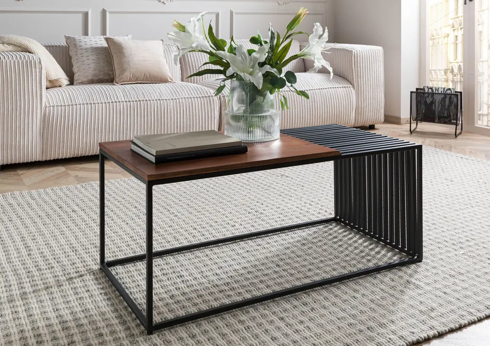 Massivmoebel24 Couchtisch LOUNGE COLLECTION, Mango geölt