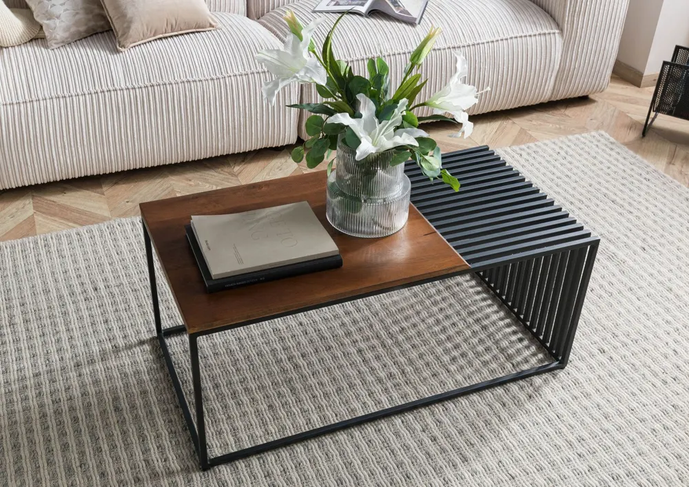 Massivmoebel24 Couchtisch LOUNGE COLLECTION, Mango geölt 3