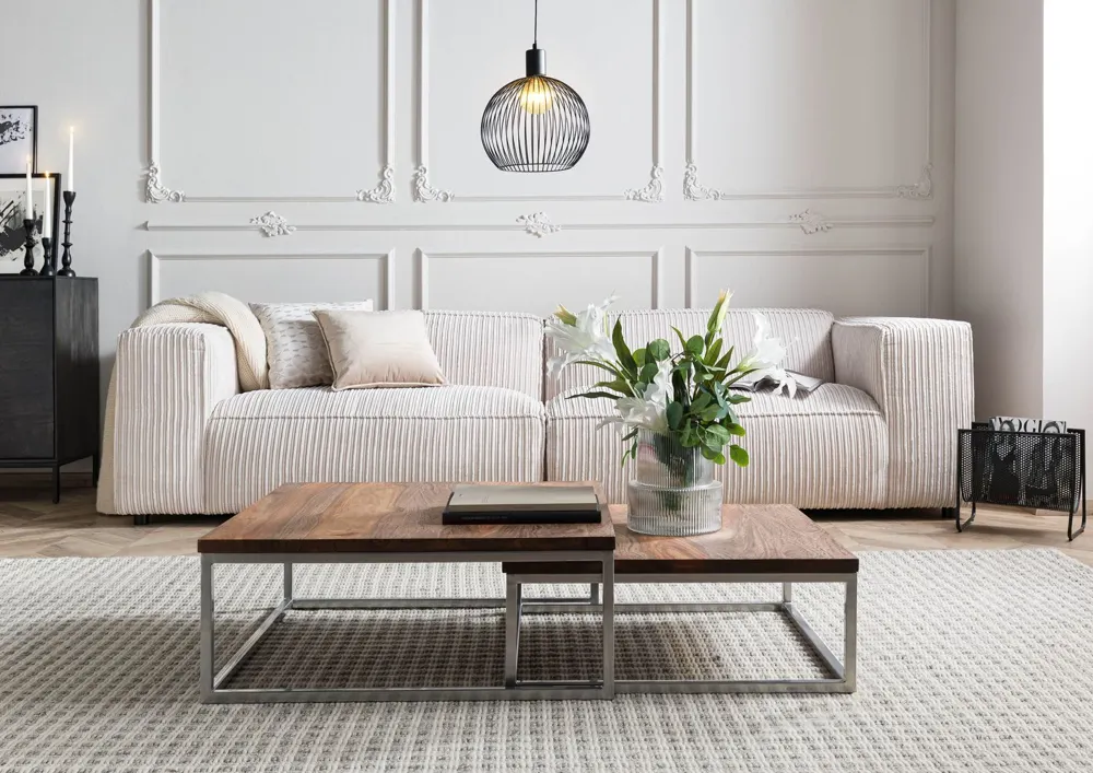 Massivmoebel24 Couchtisch LOUNGE COLLECTION, Sheesham geölt 3