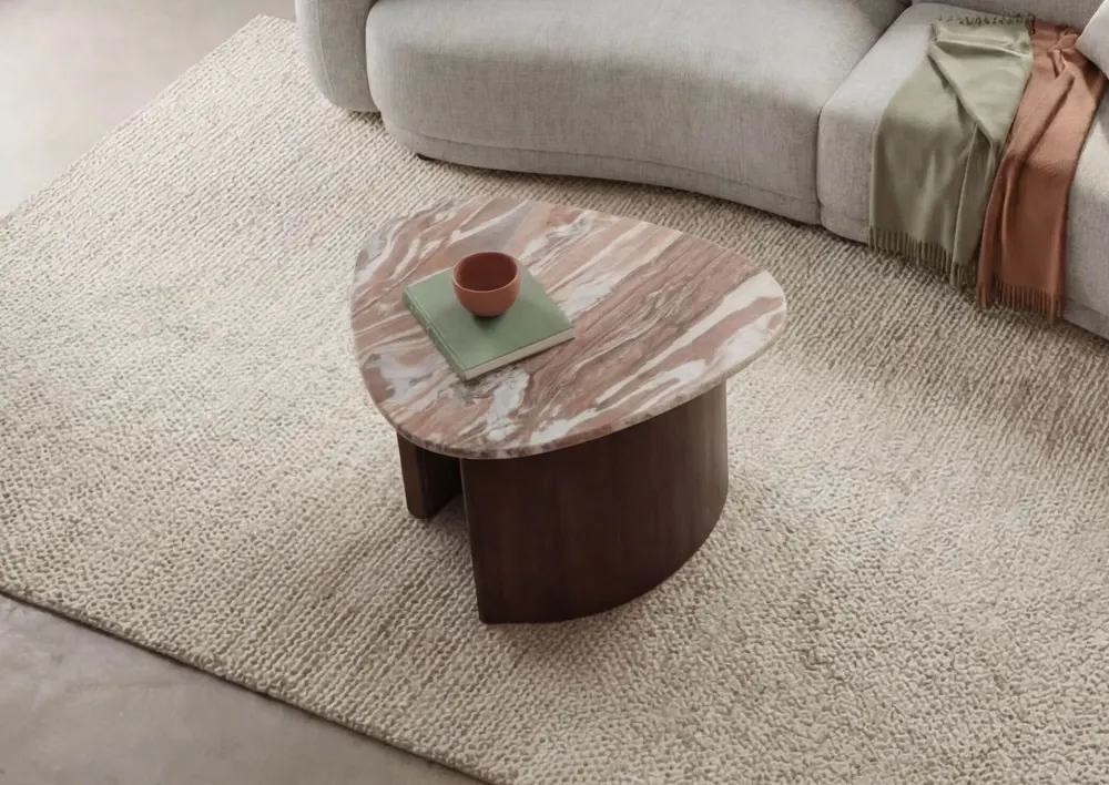 Massivmoebel24 Couchtisch ORGANIC COLLECTION, Akazie braun 2