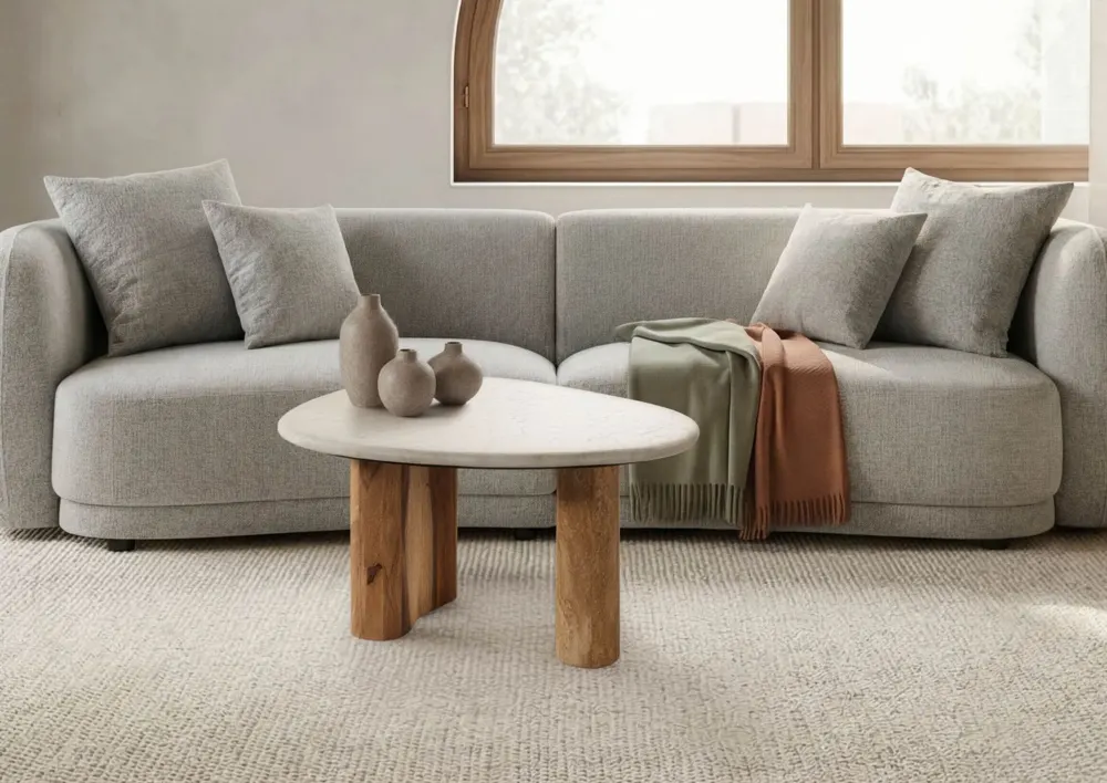 Massivmoebel24 Couchtisch ORGANIC COLLECTION, Sheesham natur