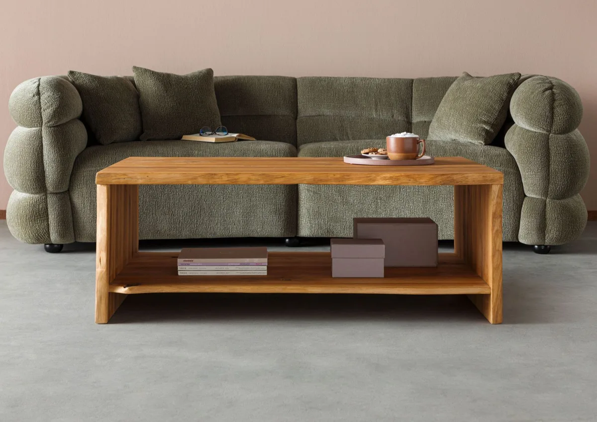 Massivmoebel24 Couchtisch PURE OAK, Wildeiche natur geölt
