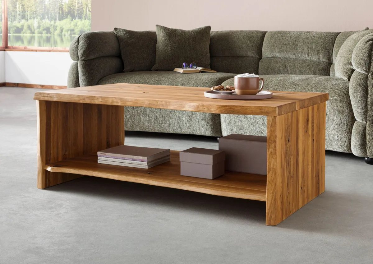 Massivmoebel24 Couchtisch PURE OAK, Wildeiche natur geölt 2