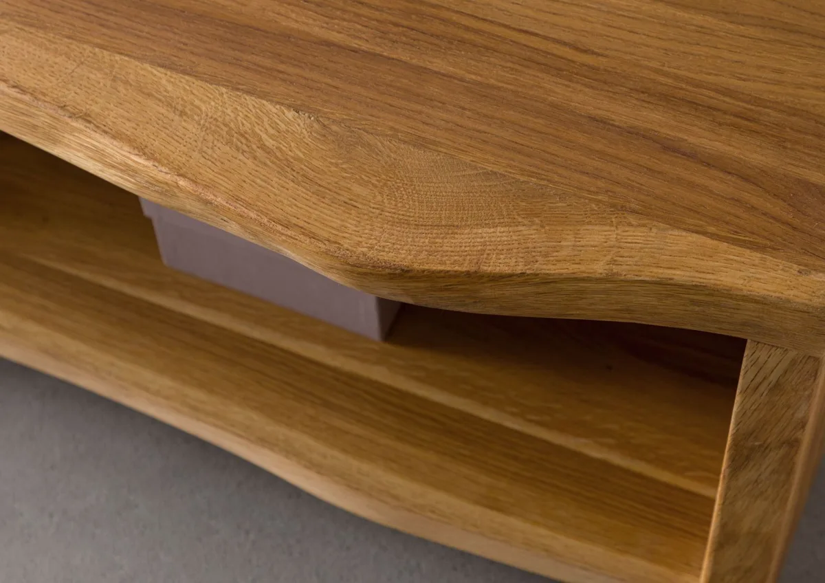 Massivmoebel24 Couchtisch PURE OAK, Wildeiche natur geölt 3