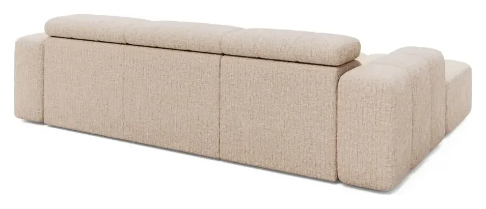 Massivmoebel24 Ecksofa KONSTANTIN, Chenille beige 3