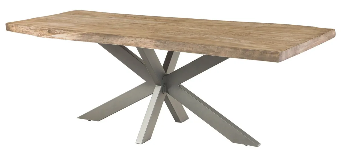 Massivmoebel24 Esstisch FREEFORM, Mango beige
