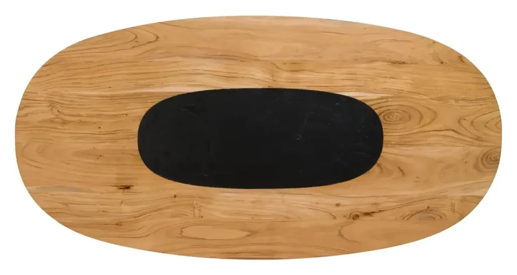 Massivmoebel24 Esstisch oval, Akazie natur lackiert 2