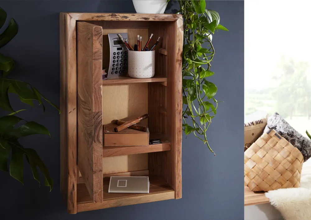 Massivmoebel24 Hängeschrank PURE ACACIA, Akazie natur 3
