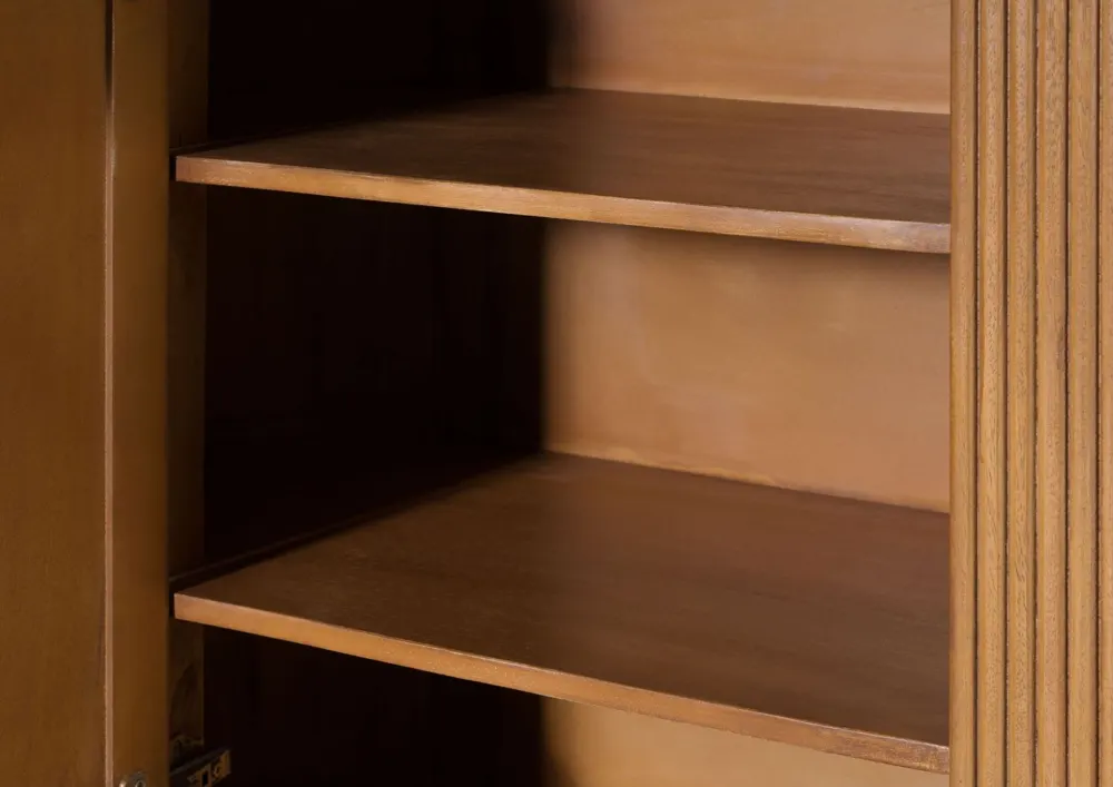 Massivmoebel24 Highboard BARCELONA, Mango natur lackiert 3