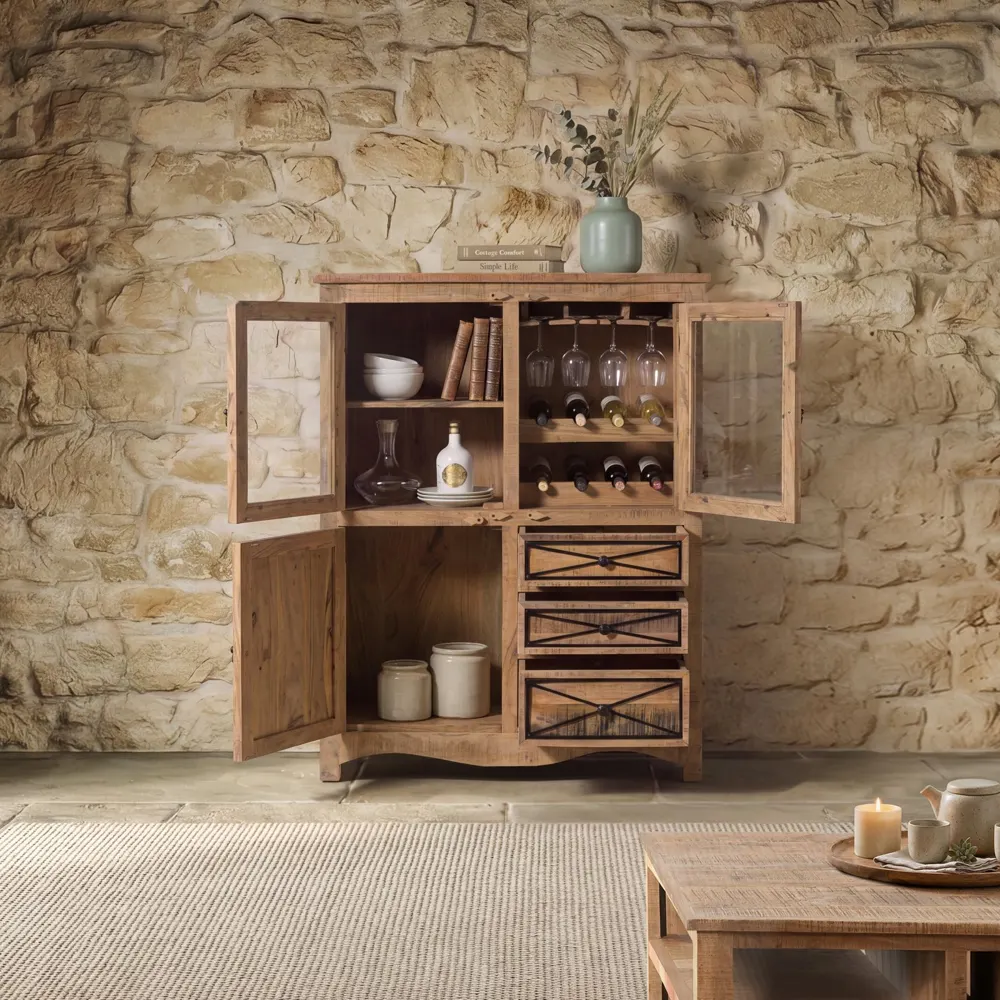 Massivmoebel24 Highboard NATURE OF SPIRIT, Akazie natur 3
